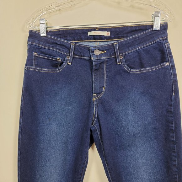 Levi's 711 Skinny Jeans Dark Wash Size 31 - Picture 2 of 14